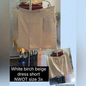 White Birch Cream Women's Skorts 3x NWOT